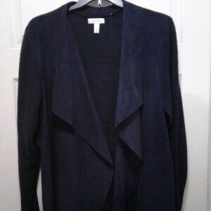 Dress Barn Woman 3X Blue Long Sleeve Jacket